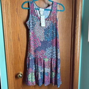 Ivy Lane Colorful Patterned Sleeveless Dress
